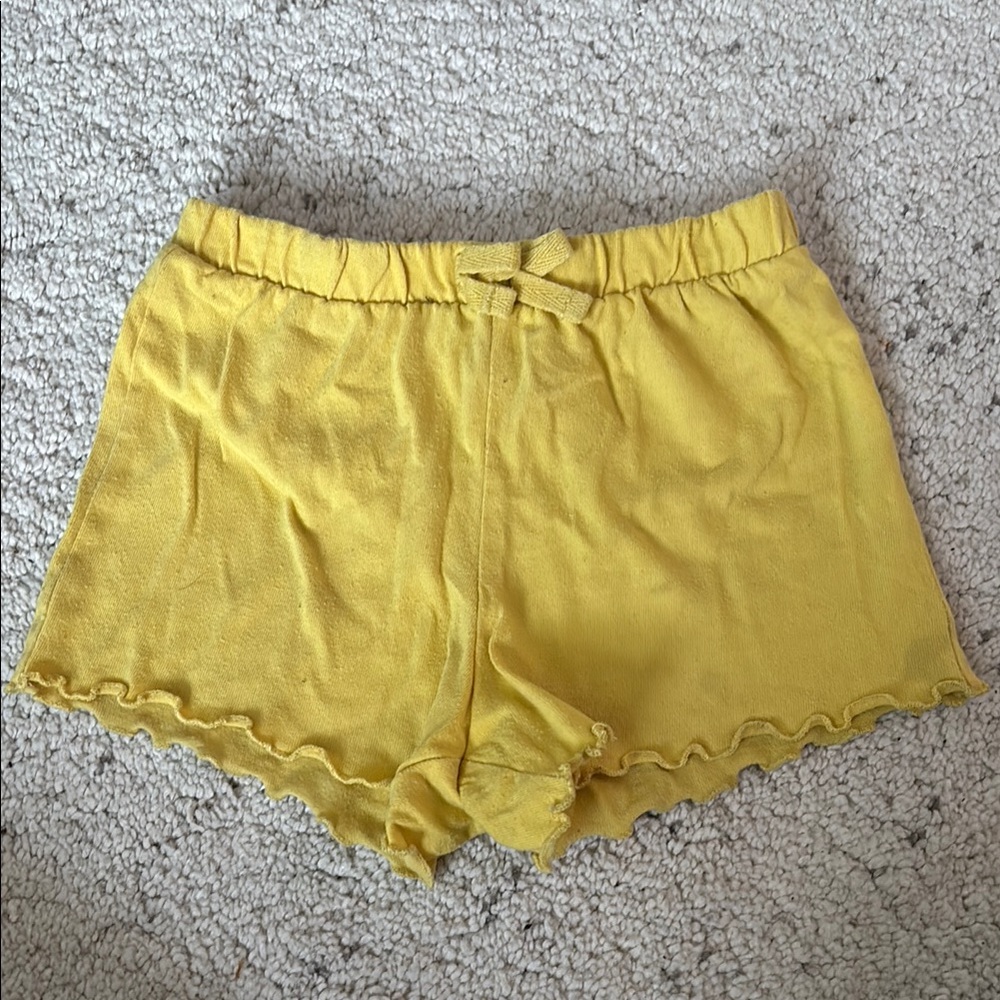 The Children's Place Girls Yellow Shorts Kids Size 4T